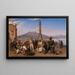 The Improviser on the Mole of Naples - Friedrich Mosbrugger — framed artwork on a wall