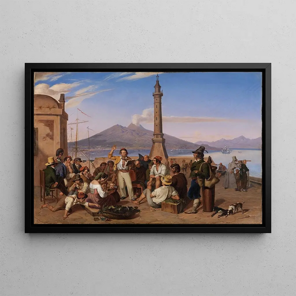 Friedrich Mosbrugger - Der Improvisator am Molo zu Neapel.webp