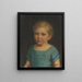 portret van Hermann Staudinger als kind - Friedrich Nebel — ingelijst kunstwerk aan de muur