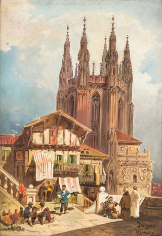 Friedrich Perlberg - In front of Burgos cathedral.webp