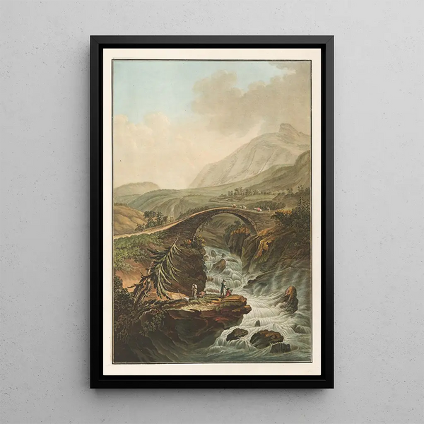 Friedrich Rosenberg - Vue dun pont sur lAar Canton de Berne.webp