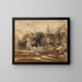 Uitzicht op een Zwitsers dorp - Friedrich Salathé — ingelijst kunstwerk aan de muur