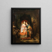 Paolo en Francesca - Friedrich Sturm — ingelijst kunstwerk aan de muur