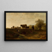 Berger met vee - Friedrich Voltz — ingelijst kunstwerk aan de muur