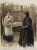 Het personeel van de bediening - Friedrich Wahle — weergave van het kunstwerk