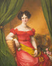Portret van Gabriele von Blow - Friedrich Wilhelm Herdt — weergave van het kunstwerk