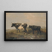 Koe en kalf - Friedrich Wilhelm Keyl — ingelijst kunstwerk aan de muur