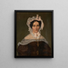 Portret van een dame met een charlotte - Friedrich Wilhelm Maul — ingelijst kunstwerk aan de muur