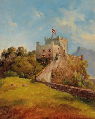 Friedrich Zeller - The Mnchsberg in Salzburg.webp