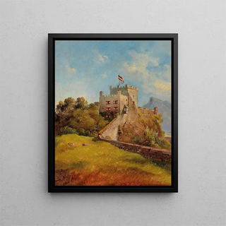 Friedrich Zeller - The Mnchsberg in Salzburg.webp