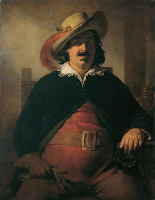 Friedrich von Amerling - Der Landschaftsmaler Ignaz Raffalt als Falstaff.webp