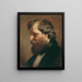De schilder Carl Rahl - Friedrich von Amerling — ingelijst kunstwerk aan de muur