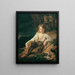 Een vissende jongen - Friedrich von Amerling — ingelijst kunstwerk aan de muur