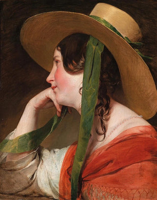Friedrich von Amerling - Mdchen mit Strohhut.webp