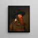 Studie van een portret van een Poolse Jood - Friedrich von Amerling — ingelijst kunstwerk aan de muur