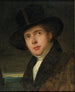 Portret van zijn broer Andreas - Friedrich von Amerling — weergave van het kunstwerk