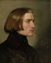 Portret van Franz Liszt - Friedrich von Amerling — weergave van het kunstwerk