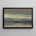 van uitzicht op Seeshaupt aan de Starnbergersee - Friedrich von Nerly — ingelijst kunstwerk aan de muur