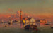 van het eiland en de kerk San Giorgio Maggiore in Venetië - Friedrich von Nerly — weergave van het kunstwerk