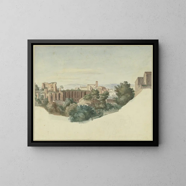 van SS Giovanni e Paolo in Rome - Friedrich von Olivier — ingelijst kunstwerk aan de muur