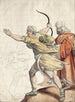 Boogschutters in vlucht - Friedrich von Olivier — weergave van het kunstwerk