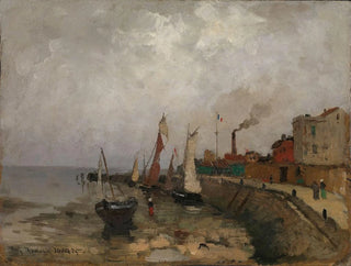 Frits Thaulow - Fransk havn Le Havre.webp
