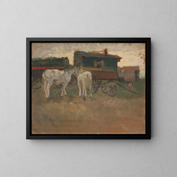 van Bretagne - Frits Thaulow — ingelijst kunstwerk aan de muur
