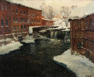 Frits Thaulow - Mill Scene.webp