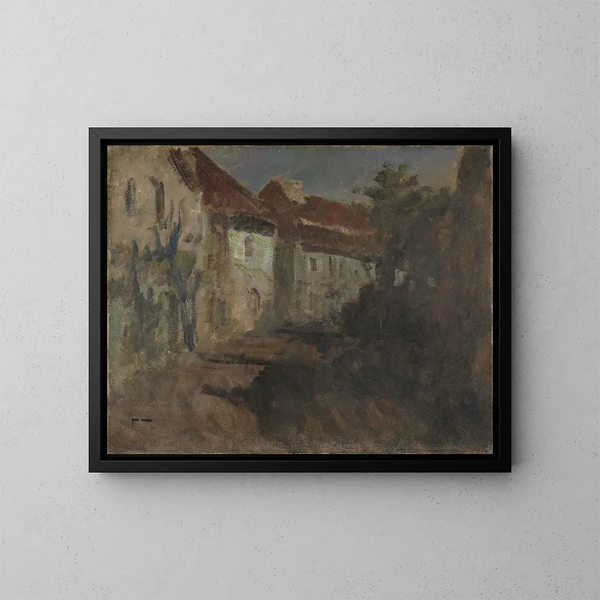van maanlicht in Dieppe - Frits Thaulow — ingelijst kunstwerk aan de muur