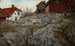 van Kragerø rotsmotief - Frits Thaulow — weergave van het kunstwerk
