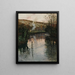 Zonsondergang over de Arques bij Piquigny - Frits Thaulow — ingelijst kunstwerk aan de muur