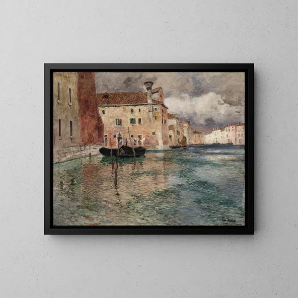 Venetië - Frits Thaulow — ingelijst kunstwerk aan de muur