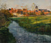 van het dorpje aan de rand van een beek - Frits Thaulow — weergave van het kunstwerk