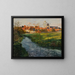 van het dorpje aan de rand van een beek - Frits Thaulow — ingelijst kunstwerk aan de muur