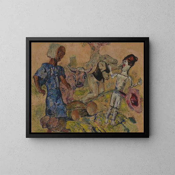 Het koninkrijk van de natuur - Frits van den Berghe — ingelijst kunstwerk aan de muur
