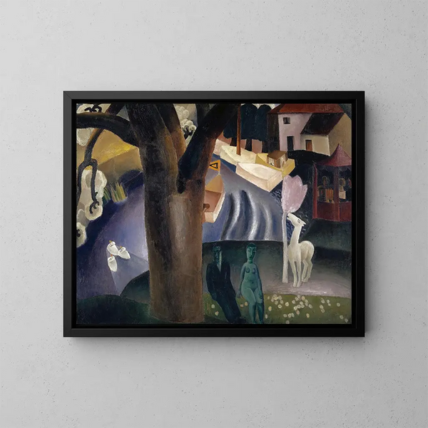 Le Lys - Frits van den Berghe — ingelijst kunstwerk aan de muur