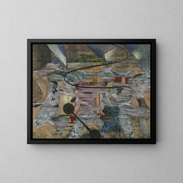 Le Monstre - Frits van den Berghe — ingelijst kunstwerk aan de muur