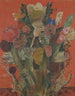 Bloemstuk met vreemde bloemen - Frits van den Berghe — weergave van het kunstwerk