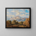 Uitzicht op Capo Miseno met de Vesuvius op de achtergrond - Fritz Bamberger — ingelijst kunstwerk aan de muur