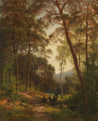 Fritz Ebel - Picknick auf der Waldlichtung.webp
