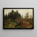 Forest Landscape Painting - Fritz Freund — framed artwork on a wall
