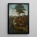 Battle of Bischofslinde - Fritz Geiges — framed artwork on a wall