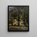 picknick in het bos - Fritz Halberg-Krauss — ingelijst kunstwerk aan de muur