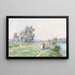 on the Danube near Greifenstein - Fritz Lach — framed artwork on a wall