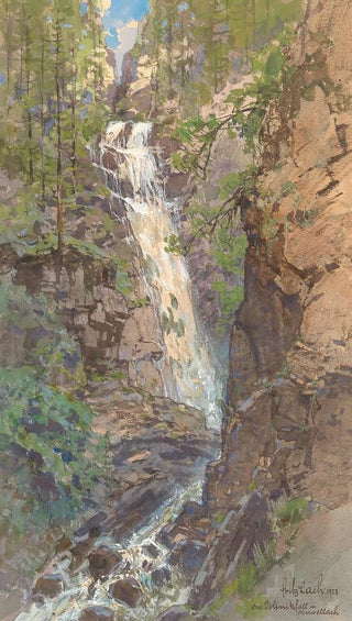Fritz Lach - Polinik waterfall near Obervellach in Carinthia.webp