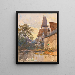Fritz Lach - The church in Haidershofen near Amstetten.webp