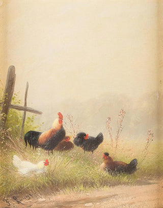 Fritz Lange - Chicken by the roadside.webp