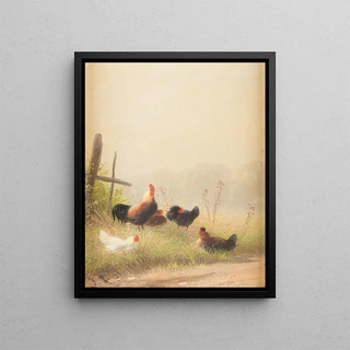 Fritz Lange - Chicken by the roadside.webp