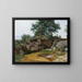 Landschap van Italiaanse bergen - Fritz Petzholdt — ingelijst kunstwerk aan de muur
