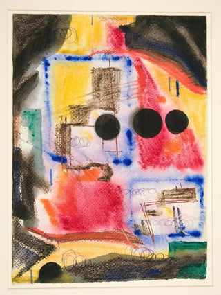 Fritz Stuckenberg - Abstraction Three Black Circles.webp